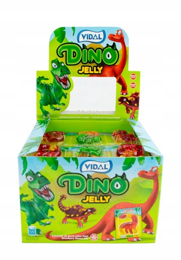 DINO JELLY Dinosaurie želé 6 ks VIDAL 66g