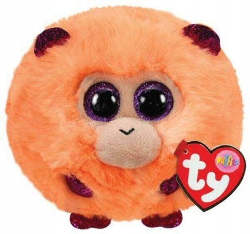 TY Beanie Balls Coconut Monkey Mascot Plyš