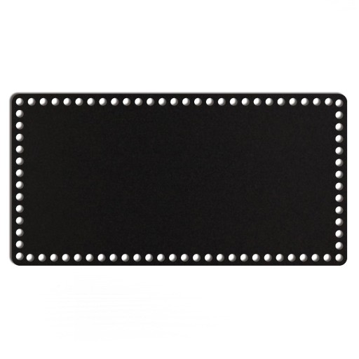 čierny základný košík dno 22x43cm HDF obdĺžnik