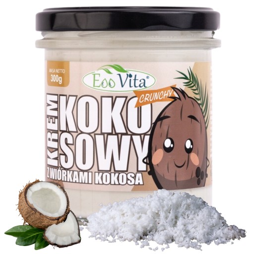 Kokosový krém s hoblinami BEZ CUKRU 300g VEGAN