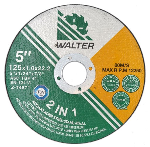 INOX rezací kotúč na kov 125x1,0 mm WALTER