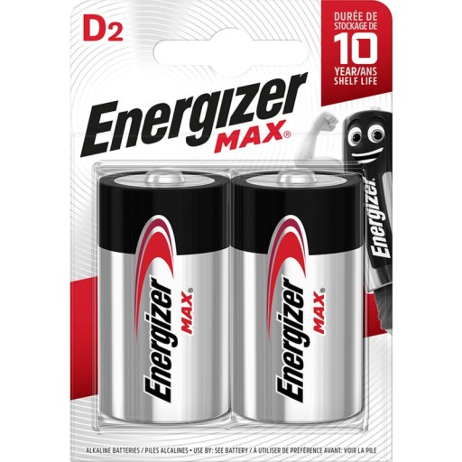 2x ENERGIZER ALKALICKÉ BATÉRIE LR20 D 1,5V