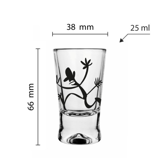 Pohár X 25ml Dzika Kolekcja KPL6, dar