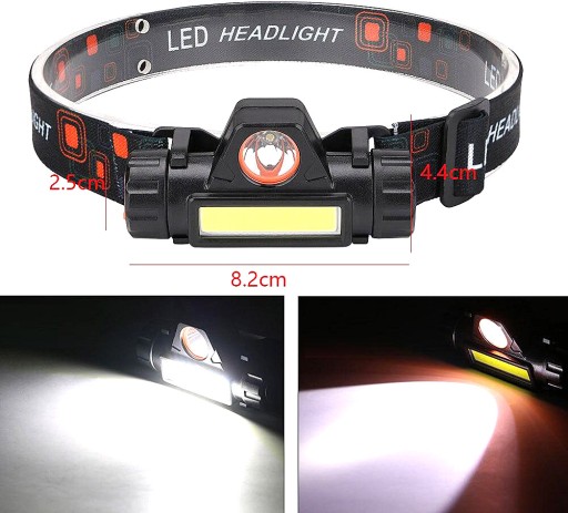 HLAVOVÁ LAMPA S MAGNETOVÝM COB MINI HLAVOVÝM SVETLOM USB HLAVOVÁ LAMPA