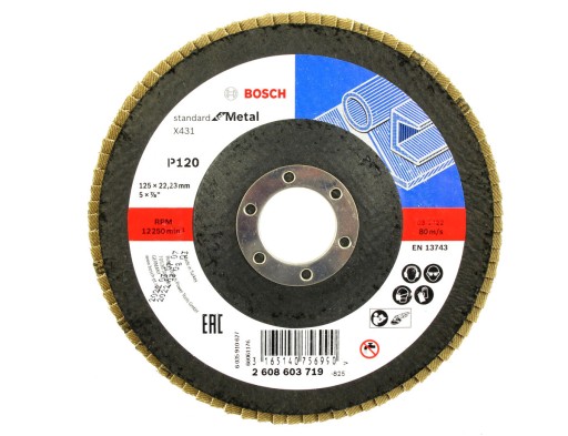 BOSCH KOTOUČ KLAPKA 125mm GR.120 NA KOV