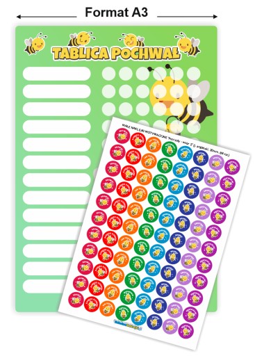 Motivačná chvála BEE + nálepky (domov/škola/škôlka)