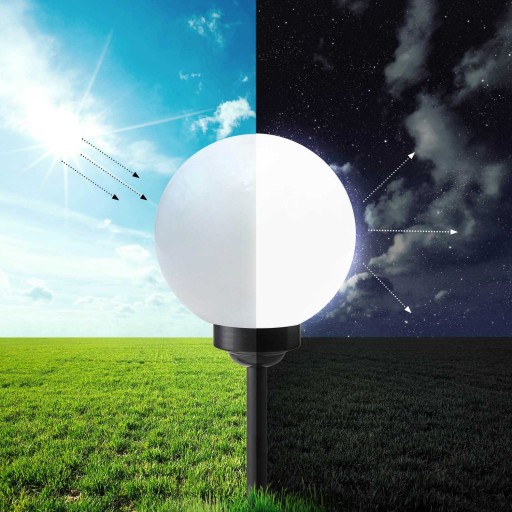 Solárne LED záhradné guľové svietidlo IP44 15cm