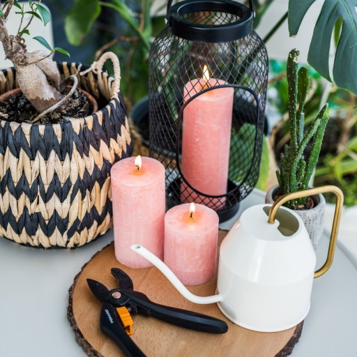 Stĺpová sviečka RUSTIC vzor 13 cm BOLSIUS