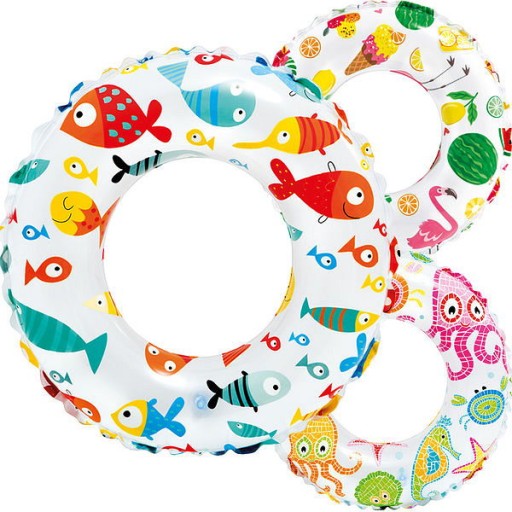 Nafukovací kruh na plávanie 61 cm pre deti 59241 INTEX