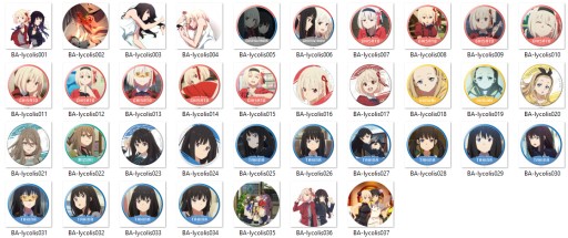 Lycoris Recoil manga anime pin na výber
