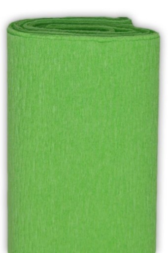 Krčený hodvábny papier - svetlozelený, 50 x 200 cm