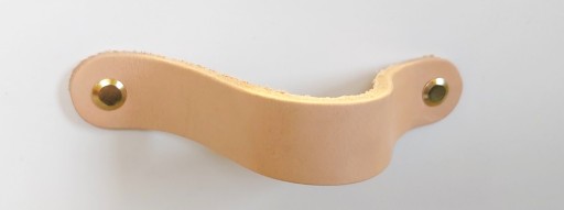 KOŽENÁ ÚCHYTKA NA NÁBYTOK, FARBA PRÍRODNÁ JUCHT 120 MM