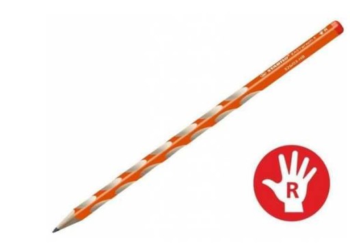 EASYGRAPH HB ceruzka S PRSTOM DROOVES ORANŽOVÁ STABILO