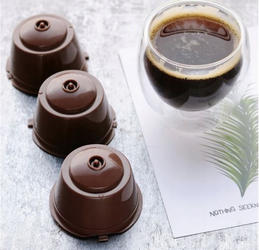 5 X OPÄTOVNE POUŽITEĽNÝCH KÁVOVÝCH KAPSULÍ DOLCE GUSTO + ODMERNÁ KEFKA