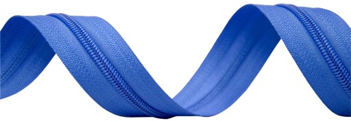 Páska na zips 5mm MODRÁ 20 zipsov 10m