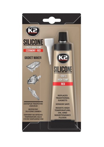 K2 VYSOKOTEPLOTNÝ SILIKÓN ČERVENÝ +350C 85G