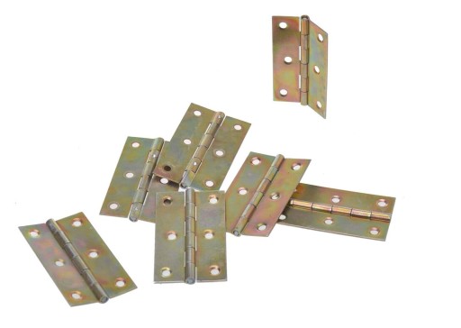 Pletený pánt 70 x 42mm, pozinkovaný zlato, 20 ks