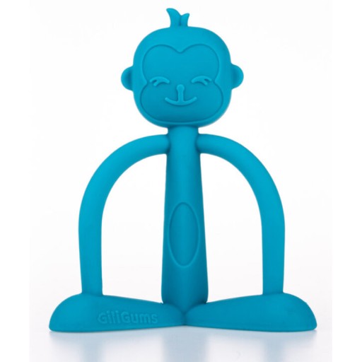 GILIGUMS Bezpečné hryzátko MONKEY TURQUOISE 31308