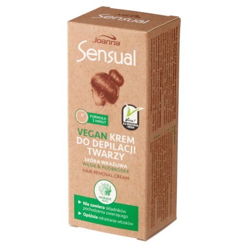 JOANNA Sensual Vegan depilačný krém na tvár 20g