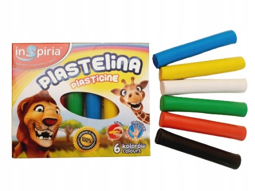 Plastelína 6 farieb Inspiria