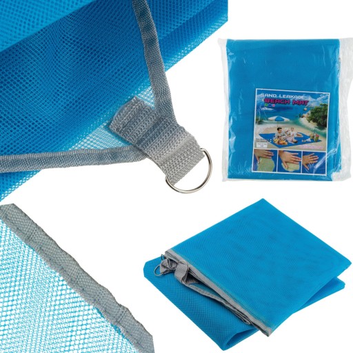 PLÁŽOVÁ PODLOŽKA PIKNIKOVÁ DEKA NA PLÁŽ XXL 200x150 BEZ PIESKU s háčikmi