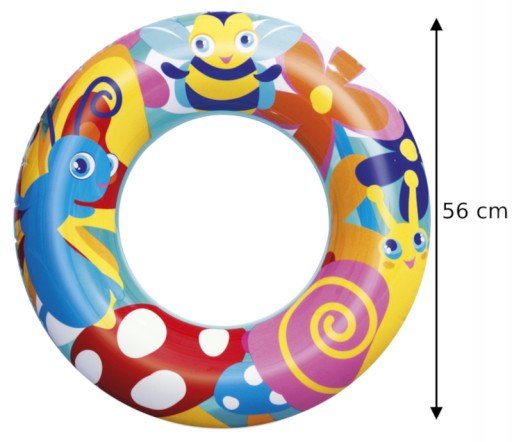 Vodný nafukovací kruh pre deti 3-6 rokov Bestway 36013 kruh 56cm