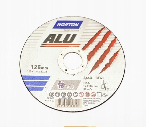 NORTON Alu hliníkový rezací kotúč 1,6x125