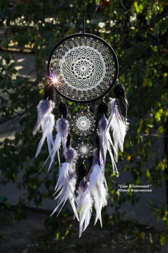 KOVOVÝ ráfik na DREAMCATCHER, biely, 35 cm