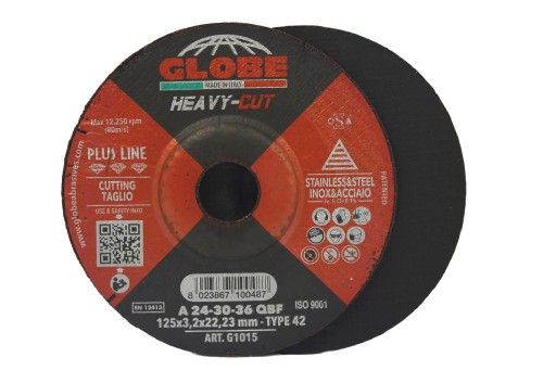 Rezný kotúč GLOBE HeavyCut 125x3,2 INOX