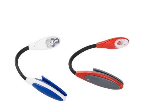 FLEXIBILNÁ LED LAMPA NA ČÍTANIE KNÍH S KLIPOM