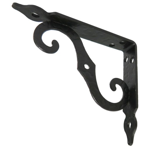 Konzola Ornamentálna podpera ČIERNA 100x90mm M.2