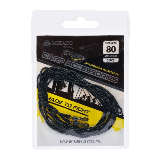 MIKADO Leadcore kaprový set 80cm s rýchlovýmenným obratlíkom 2ks