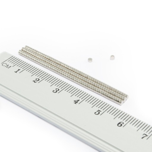 VALEC NEODYMOVÝ MAGNET 2x1 N38 - 100 ks.