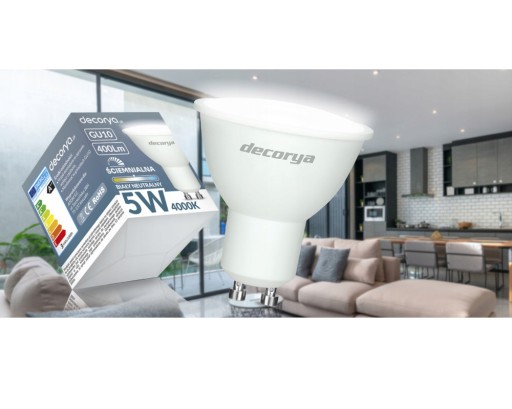 GU10 LED ŽIAROVKA 5W STMIETNUTÁ 4000K NEUTRÁL