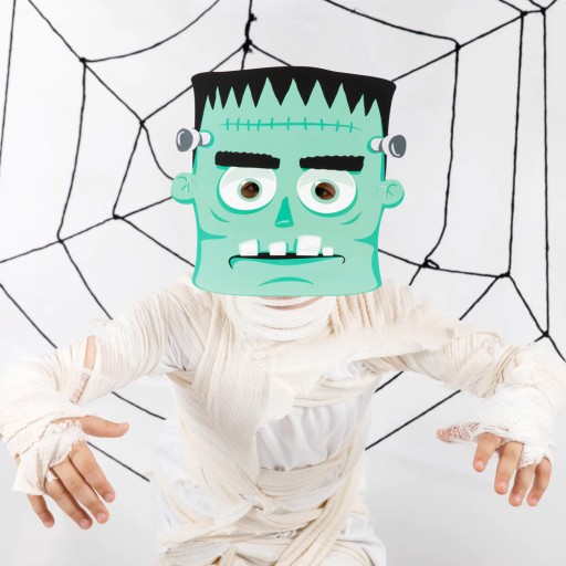 FRANKENSTEIN PAPIEROVÁ MASKA ZELENÁ 1 ks