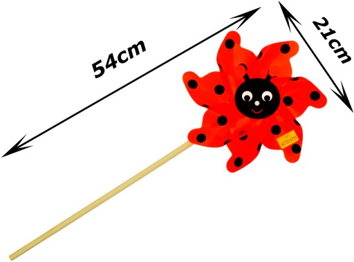54cm BIEDRONKA DREVENÝ MLYN 3676