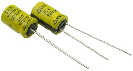 Elektrolytický kondenzátor 330uF/25V LOW ESR SamYoung NXH (2 ks) /4002-2