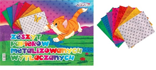 zápisník 25x35 metalizovaných razených papierov | ZPMW-6386