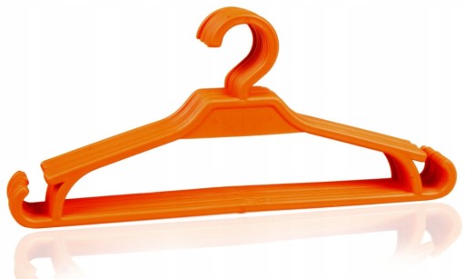 VEŠIAKY DO DOMÁCEHO DETSKÉHO ŠATNÍKA, ORANŽOVÉ, 10 ks