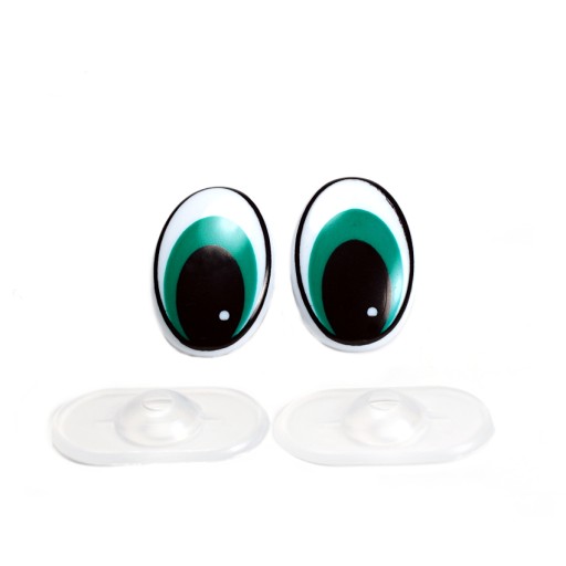 EYES GREEN ELIPSE MESH 30x21mm - SCOGS