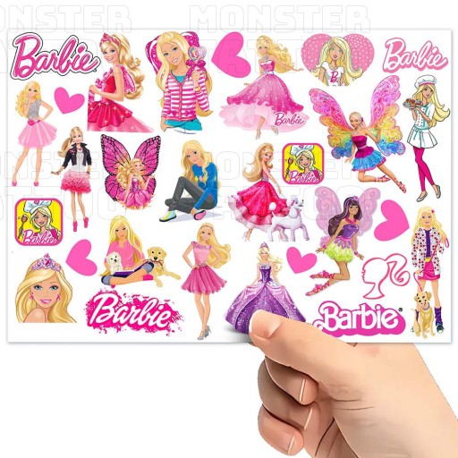 UMÝVAJÚCE DOČASNÉ TETOVANIE PRE DETI BARBIE DETI ORIGINÁLNE VZORY