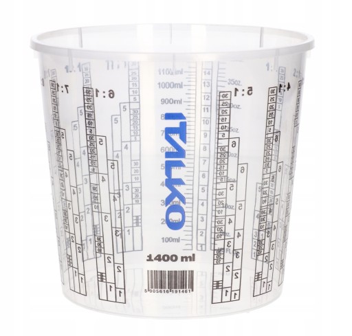 HRNČEK NA MIEŠANIE LAKOVÝCH FAREB S STUPŇOU, 1400ml