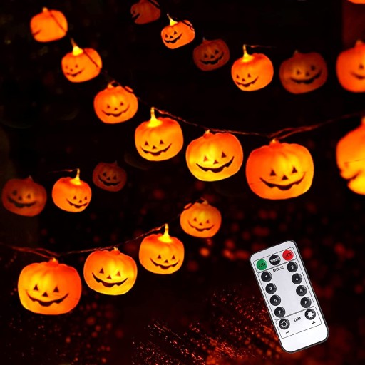 LED SVETLÁ DEKORÁCIA VENCICE, HALLOWEENSKÉ TEKVICE