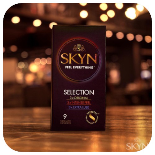 SKYN SELECTION mix Original Intense Feel Extra Condoms Moisturized 9 ks