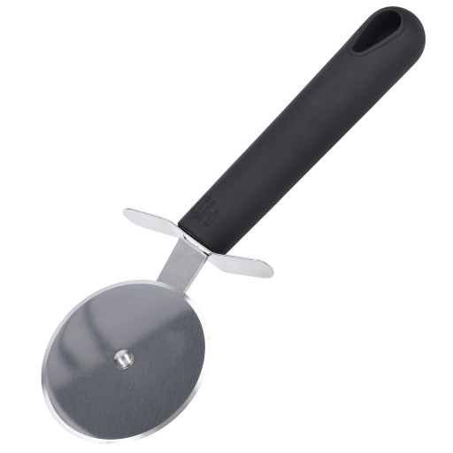 okrúhly nôž na pizzu, oceľ, rezacia lišta, 7 cm, pohodlne sa používa