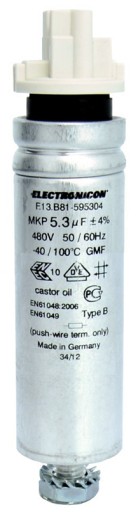 Štartovací kondenzátor 5,3uF 480V