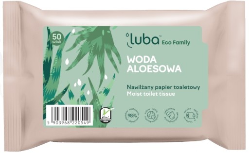 LUBA ECO FAMILY VLHČENÝ TOAL PAPIER. A'50 S VODOU