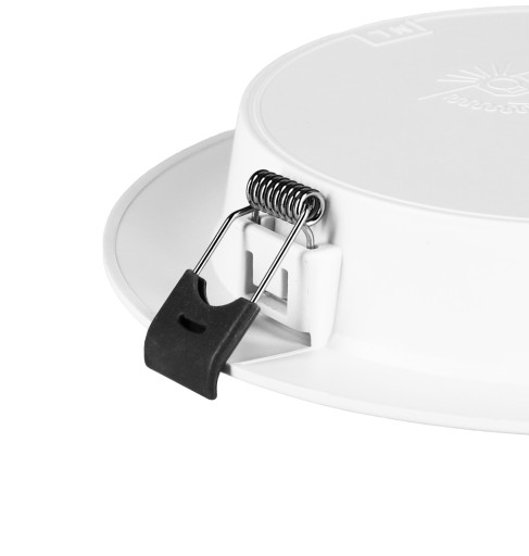 LED panelové zapustené stropné svietidlo 12W okrúhle biele