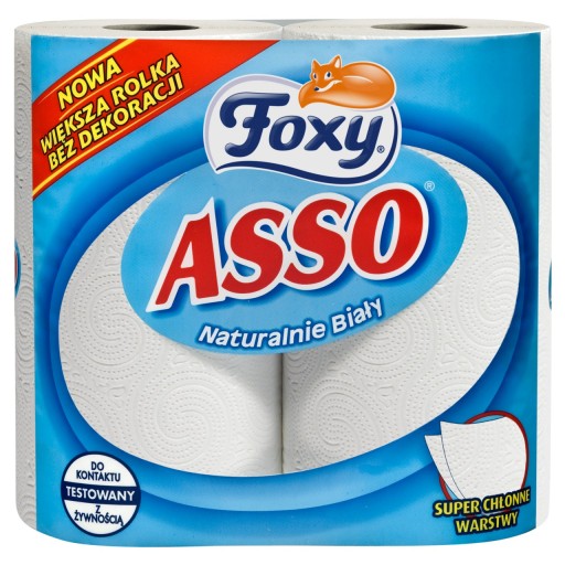 Foxy Asso - Kuchynská utierka, 2-vrstvové x4 rolky