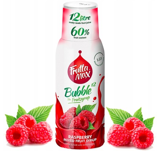 FRUTTAMAX Koncentrát malinového sirupu 500ml na 12L